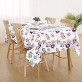 Decorative Printed Cotton Table cover - BROKKBLAD FLOWRAL