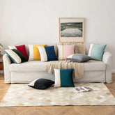 Pack Of 2 Velvet Patchwork with Golden Ribon Cushions - Aura living