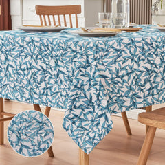 Waterproof Cotton Reversible Dinning Set - Green Leaf - Aura living