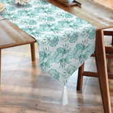 Waterproof Cotton Dinning Set - Palm Leaves - Aura Living