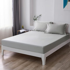 Silver Egyptian Cotton Fitted Sheet Set - Aura living