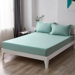 Aqua Green Egyptian Cotton Fitted Sheet Set - Aura living