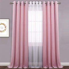 Pink Premium Quality Velvet Curtain -1 Panel - Aura living