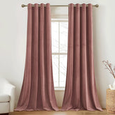 Blush Pink Premium Quality Velvet Curtain -1 Panel - Aura Living