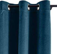 Midnight Blue Premium Quality Velvet Curtain -1 Panel - Aura living