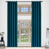 Midnight Blue Premium Quality Velvet Curtain -1 Panel - Aura Living