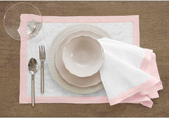 Plain Cotton Bordered Placemats, Sets - Aura living