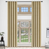 Khaki Premium Quality Velvet Curtain -1 Panel - Aura Living