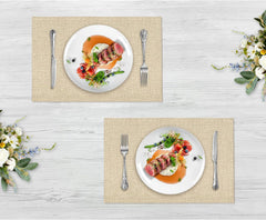 Jute Table Mat Set - Beige - Aura living