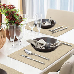 Jute Table Mat Set - Beige - Aura living
