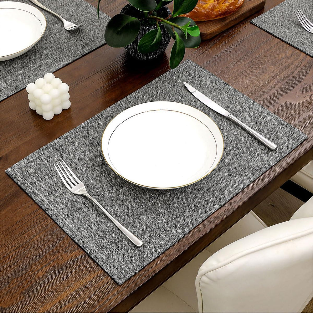 Jute Table Mat Set - Grey - Aura living