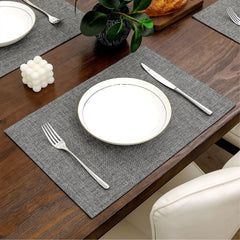 Jute Table Mat Set - Grey - Aura living