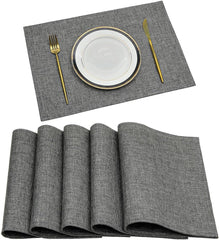 Jute Table Mat Set - Grey - Aura living