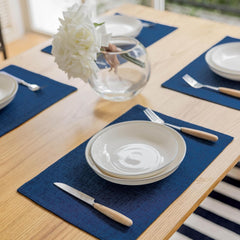 Jute Table Mat Set - Blue - Aura living