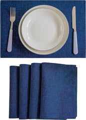 Jute Table Mat Set - Blue - Aura living