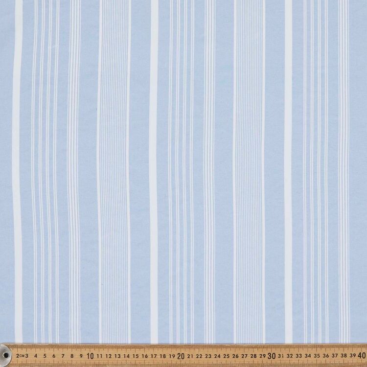BLUE STRIP PRINTED BLACKOUT CURTAIN - Aura living