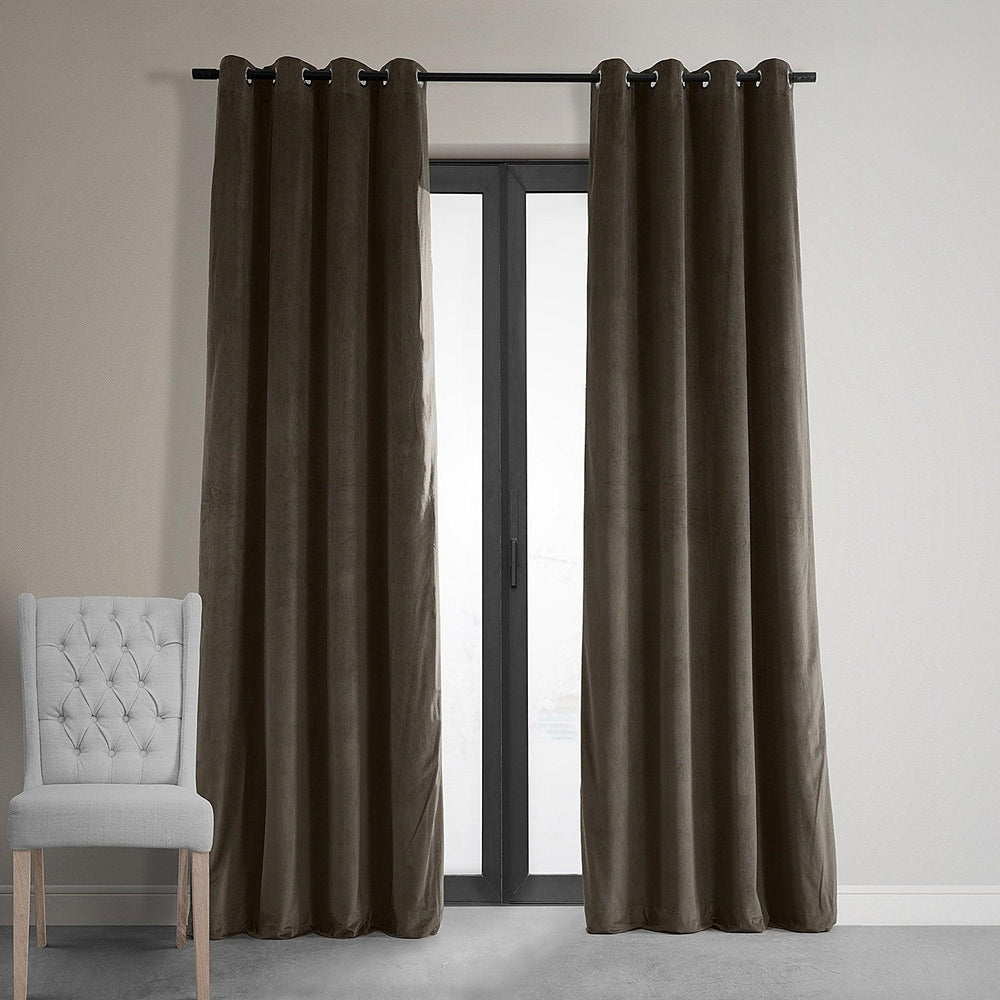 Java Premium Quality Velvet Curtain -1 Panel - Aura living