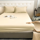 Light Beige Egyptian Cotton Fitted Sheet Set