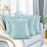 Pack of 4 Nestl Velvet Plain Decorative Cushions - Aura living