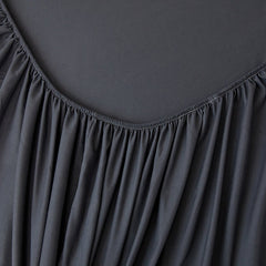 Black Egyptian Cotton Fitted Sheet Set - Aura living