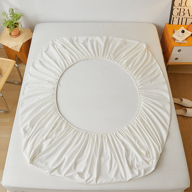 Dove White Egyptian Cotton Fitted Sheet Set - Aura living