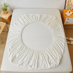 Dove White Egyptian Cotton Fitted Sheet Set - Aura living