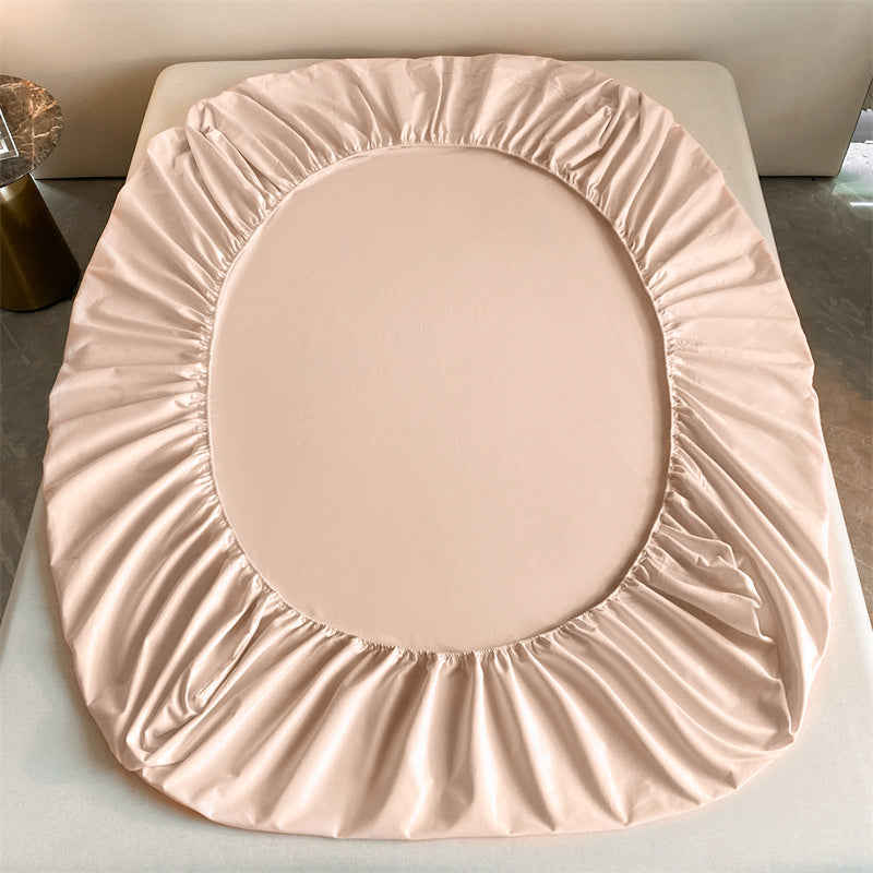 Light Peach Egyptian Cotton Fitted Sheet Set - Aura living