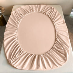 Light Peach Egyptian Cotton Fitted Sheet Set - Aura living