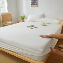 Dove White Egyptian Cotton Fitted Sheet Set - Aura living