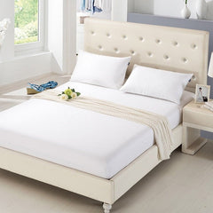 White Egyptian Cotton Fitted Sheet Set - Aura living