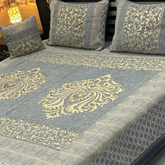 4Pc Velvet Jaquard Bedsheet AL # 4010