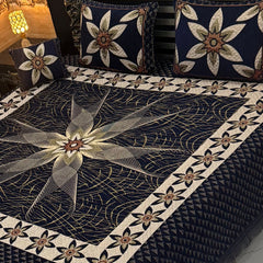 4Pc Velvet Jaquard Bedsheet AL # 4019