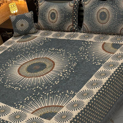 4Pc Velvet Jaquard Bedsheet AL # 4045