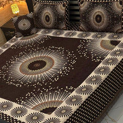 4Pc Velvet Jaquard Bedsheet AL # 4048