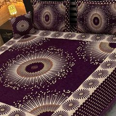 4Pc Velvet Jaquard Bedsheet AL # 4052