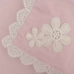 9 PCS TROLLEY MAT AND NAPKIN SET WITH LACE - PINK - Aura living