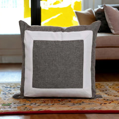 AMBERLYN STRIPED CUSHION COVER - GREY - Aura living