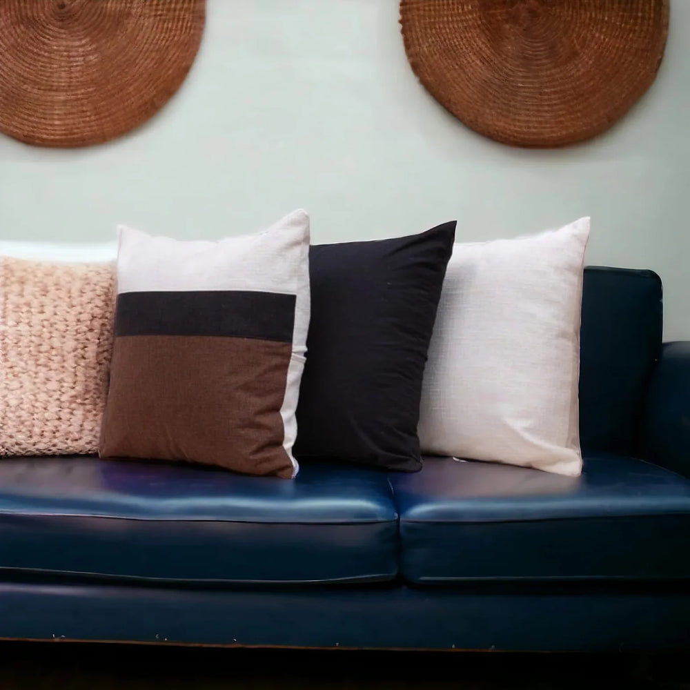 BERRY BRWON JUTE CUSHION COVERS - 3 PCS SET - Aura living