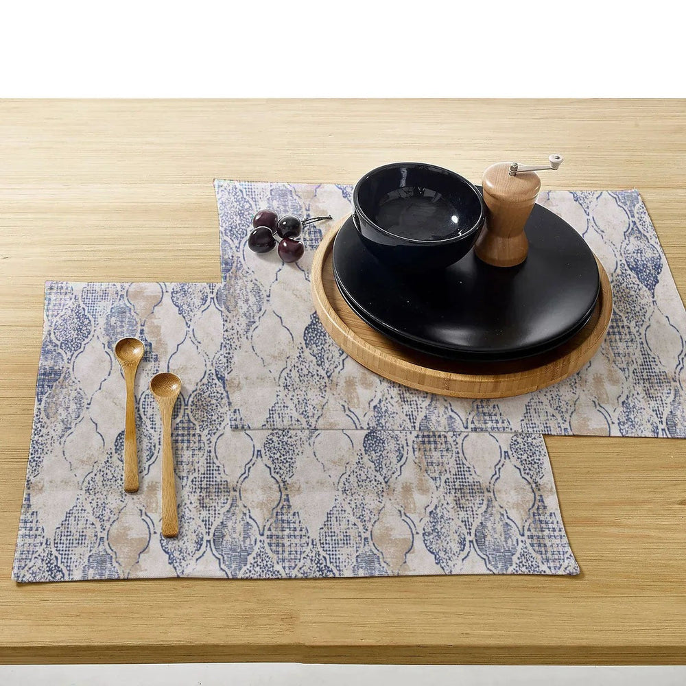 Waterproof Cotton Table Mat Set - Anakara - Aura living
