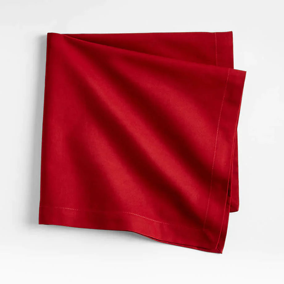100% Cotton Napkin Set - Red - Aura living