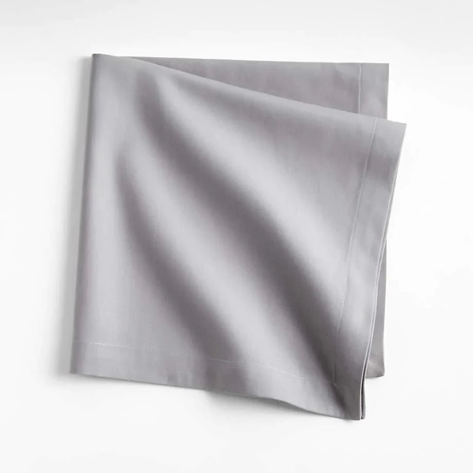 100% Cotton Napkin Set - Light Grey - Aura living