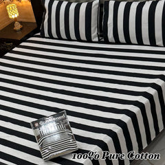 100% Pure Cotton Bedsheet 3 Piece Set AL # 140