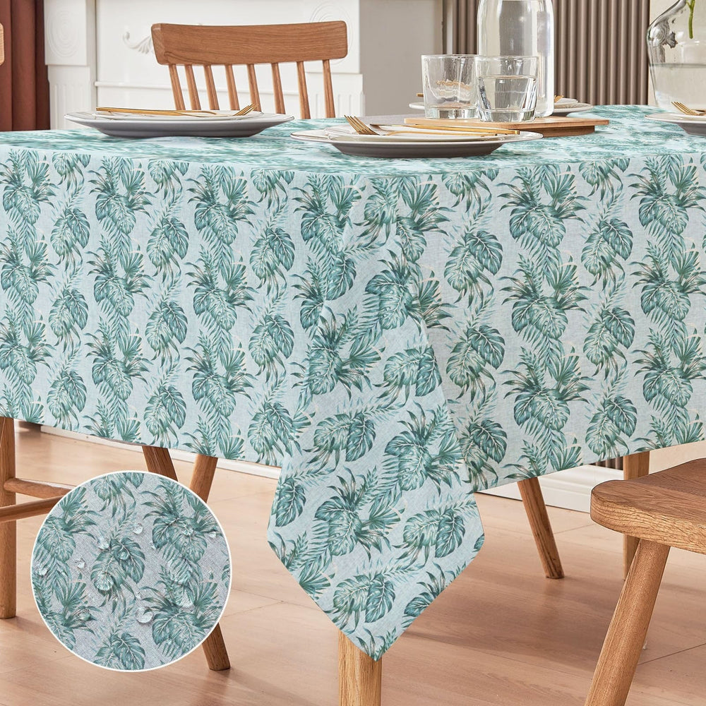 Waterproof Cotton Dinning Set - Palm Leaves - Aura living