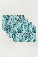 Waterproof Cotton Dinning Set - Palm Leaves - Aura living