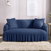 Persian Sofa Covers- Lycra Bubble - Blue