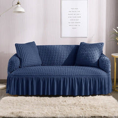 Persian Sofa Covers- Lycra Bubble - Blue