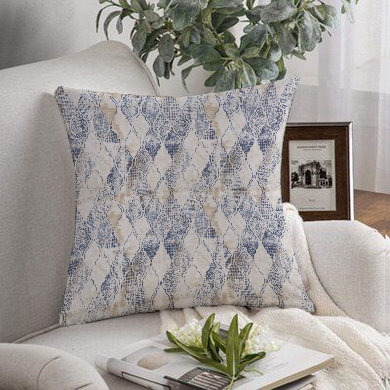 1 pc Green Strip Cushion Cover Try Angle - Aura Living
