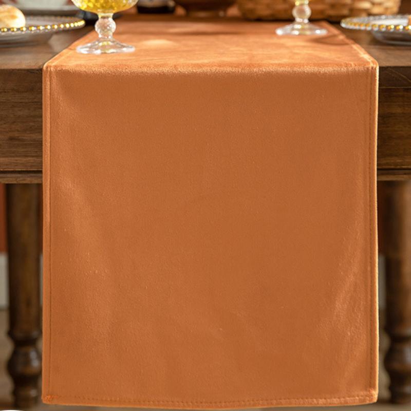 7 Pcs Velvet Table Runner Set- Teal Green - Aura Living