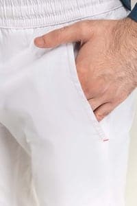 Mans Plain White Ethnic Pajama