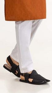 Mans Plain White Ethnic Pajama
